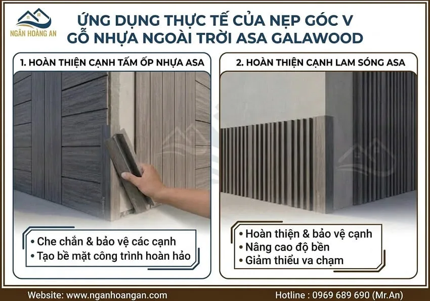 Ứng Dụng Thực Tế Của Nẹp Góc V Gỗ Nhựa Ngoài Trời ASA Galawood Ứng Dụng Thực Tế Của Nẹp Góc V Gỗ Nhựa Ngoài Trời ASA Galawood